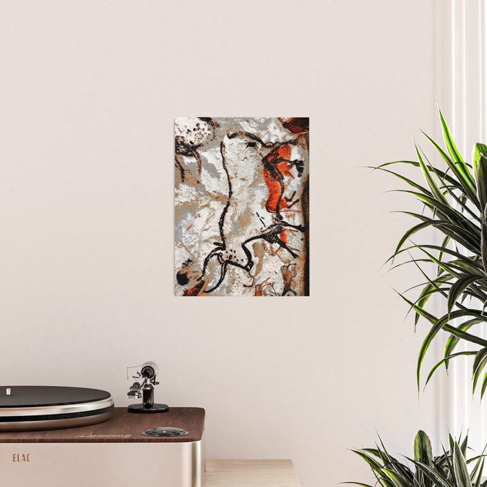 Prehistoric Bull Lascaux Cave Painting Poster Gallery Image 2