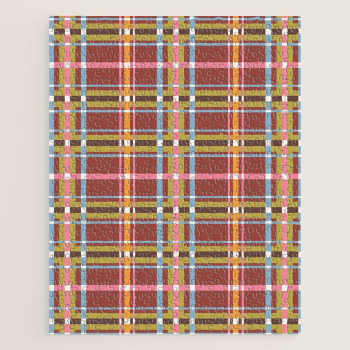 Autumn Tartan Charm Jigsaw Puzzle Gallery Image 1