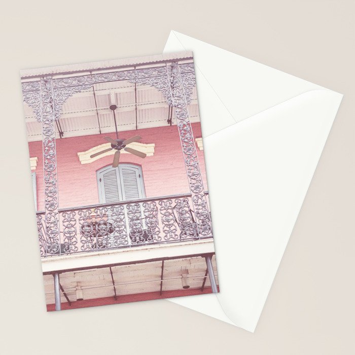 Pretty in Pink x New Orleans French Quarter Photography Stationery Card Gallery Image 2