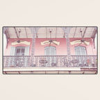 Pretty in Pink x New Orleans French Quarter Photography Desk Mat Gallery Image 3