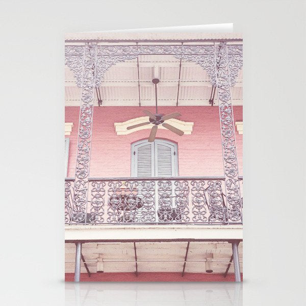 Pretty in Pink x New Orleans French Quarter Photography Stationery Card Gallery Image 2