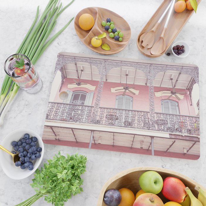 Pretty in Pink x New Orleans French Quarter Photography Cutting Board Gallery Image 2