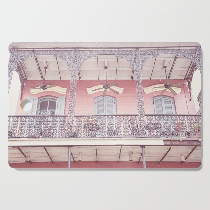 Pretty in Pink x New Orleans French Quarter Photography Cutting Board Gallery Image 1