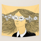 Flowers in My Eyes (Life in a Glimpse) Wall Tapestry Gallery Image 4