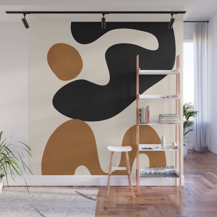 Abstract Art Minimal Shape 5 Wall Mural Gallery Image 1