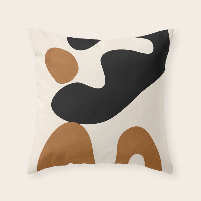 Abstract Art Minimal Shape 5 Throw Pillow Gallery Image 1