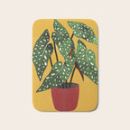 Begonia maculata pot watercolor Bath Mat Gallery Image 1