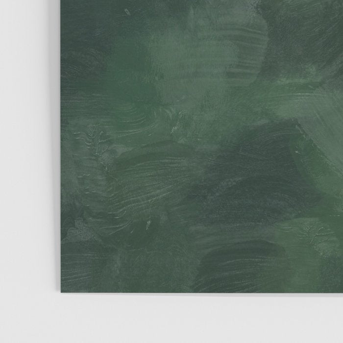 Foggy Hills - Gray Green Abstract Nature Scenic Painting Art Print Wall Decor  Poster Gallery Image 3