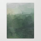 Foggy Hills - Gray Green Abstract Nature Scenic Painting Art Print Wall Decor  Notebook Gallery Image 4