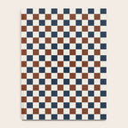 Checkered Multicolor Pattern XVI Red Navy Blue White Notebook Gallery Image 4
