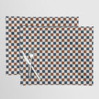 Checkered Multicolor Pattern XVI Red Navy Blue White Placemat Gallery Image 1
