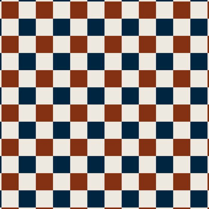 Checkered Multicolor Pattern XVI Red Navy Blue White Coffee Mug Gallery Image 2