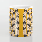 Black & Cream Snake Flower - Orange  Coffee Mug Gallery Image 4