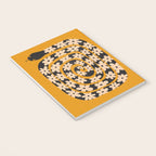 Black & Cream Snake Flower - Orange  Notebook Gallery Image 3