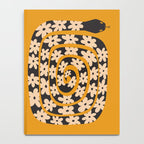 Black & Cream Snake Flower - Orange  Notebook Gallery Image 4