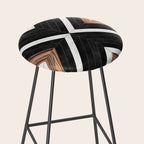 Urban Tribal Pattern No.1 - Concrete and Wood Stool Gallery Image 2