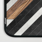 Urban Tribal Pattern No.1 - Concrete and Wood Laptop Sleeve Gallery Image 3