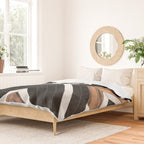 Urban Tribal Pattern No.1 - Concrete and Wood Duvet Cover Gallery Image 2