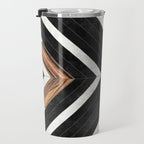 Urban Tribal Pattern No.1 - Concrete and Wood Travel Mug Gallery Image 3
