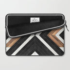 Urban Tribal Pattern No.1 - Concrete and Wood Laptop Sleeve Gallery Image 2