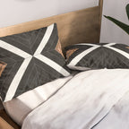 Urban Tribal Pattern No.1 - Concrete and Wood Pillow Sham Gallery Image 2