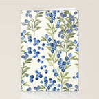 âWild Blueberryâ - Botanical Pattern Stationery Card Gallery Image 2