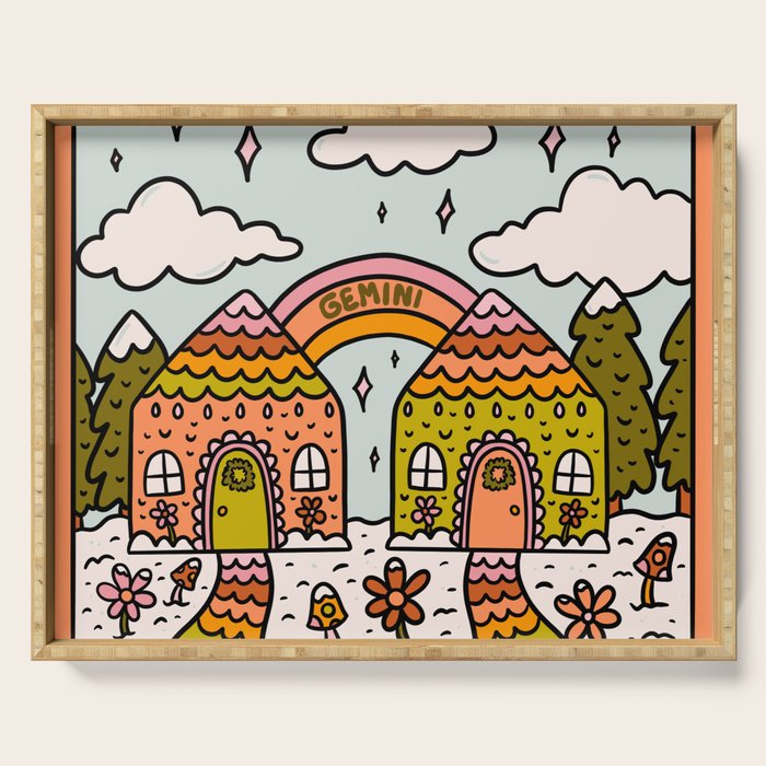 Gemini Gingerbread House Serving Tray Gallery Image 1
