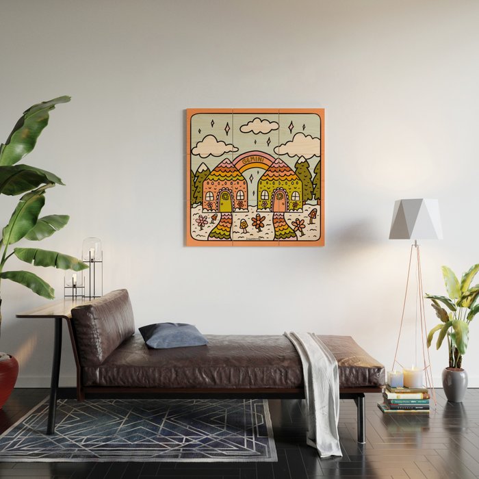 Gemini Gingerbread House Wood Wall Art Gallery Image 2