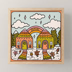 Gemini Gingerbread House Mini Art Print Gallery Image 1