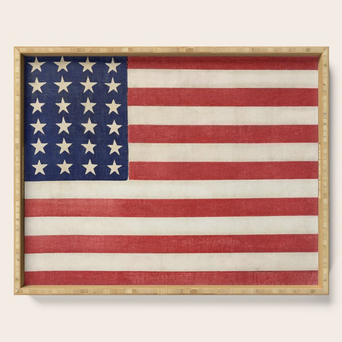 American Flag Painting Serving Tray Gallery Image 1