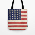 American Flag Painting Tote Bag Gallery Image 1