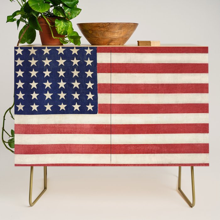 American Flag Painting Credenza Gallery Image 1