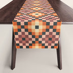 70s color squares pattern  Table Runner Gallery Image 1