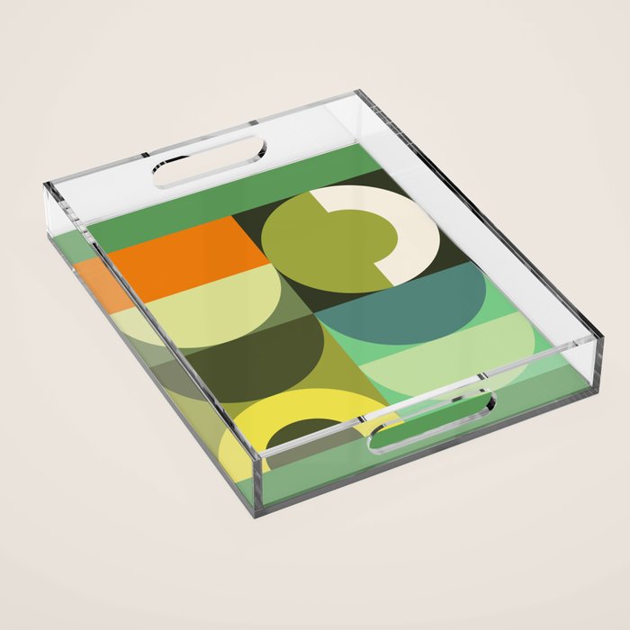 Modern Geometric 90A Acrylic Tray Gallery Image 1