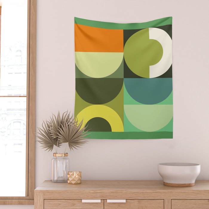 Modern Geometric 90A Wall Tapestry Gallery Image 2