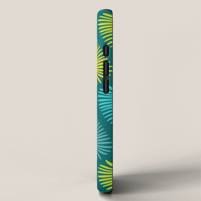 Mid Century Blue and Green Forest iPhone Case Gallery Image 2