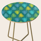 Mid Century Blue and Green Forest Side Table Gallery Image 2