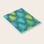 Mid Century Blue and Green Forest Notebook Gallery Image 3