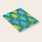 Mid Century Blue and Green Forest Notebook Gallery Image 2