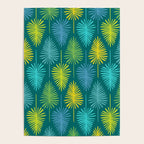 Mid Century Blue and Green Forest Poster Gallery Image 4