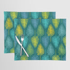 Mid Century Blue and Green Forest Placemat Gallery Image 1