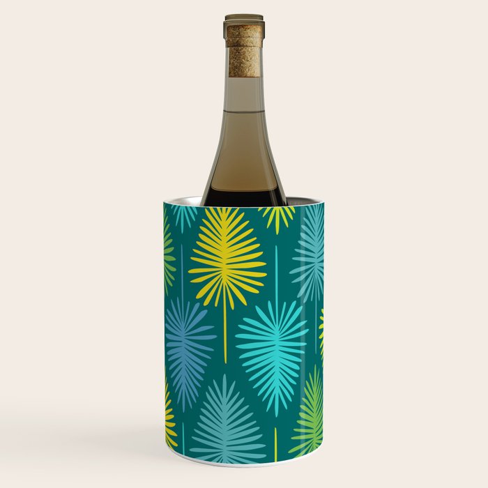 Mid Century Blue and Green Forest Wine Chiller Gallery Image 3