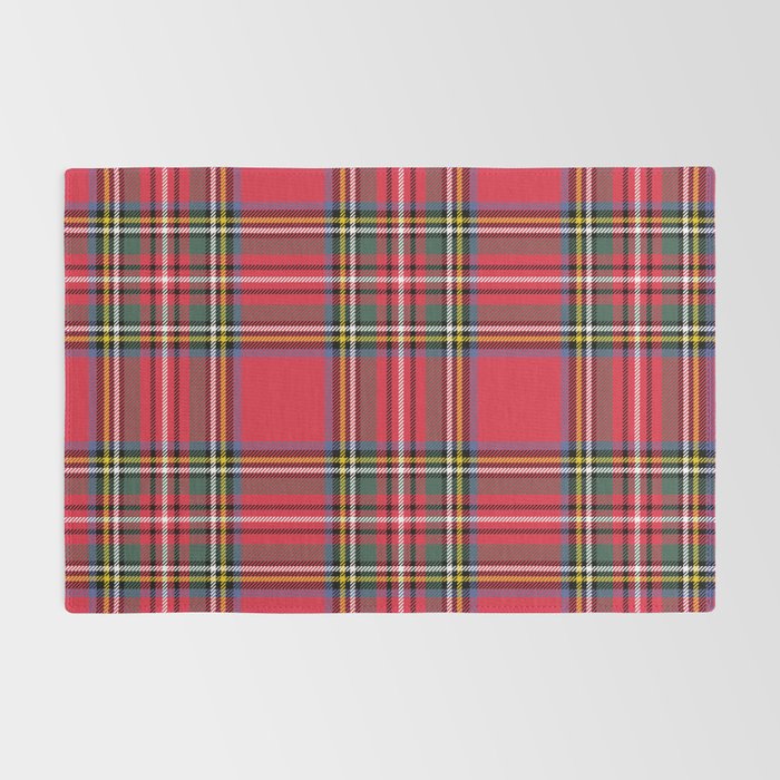 Red & Green Tartan Pattern Rug Gallery Image 2