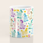Rainbow Poodles by Veronique de Jong Coffee Mug Gallery Image 4