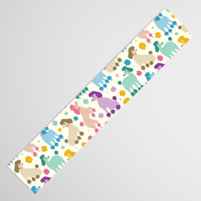 Rainbow Poodles by Veronique de Jong Table Runner Gallery Image 3