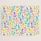 Rainbow Poodles by Veronique de Jong Jigsaw Puzzle Gallery Image 1