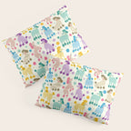 Rainbow Poodles by Veronique de Jong Pillow Sham Gallery Image 3
