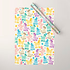 Rainbow Poodles by Veronique de Jong Wrapping Paper Gallery Image 1