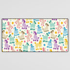 Rainbow Poodles by Veronique de Jong Desk Mat Gallery Image 3
