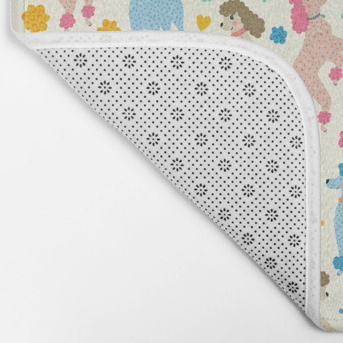 Rainbow Poodles by Veronique de Jong Bath Mat Gallery Image 2